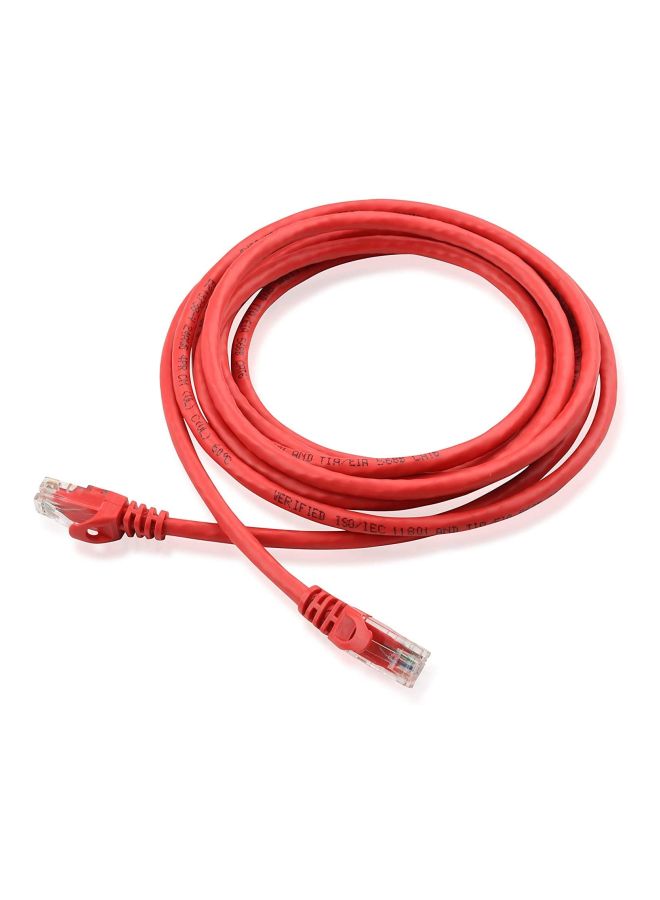 جي مجموعة كابلات توصيل إيثرنت نوع Cat5e مكوّنة من 10 قطع أحمر  - Image 4