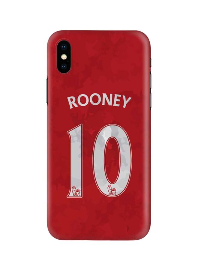 Stylizedd Protective Case Cover For Apple iPhone X/XS Rooney Jersey