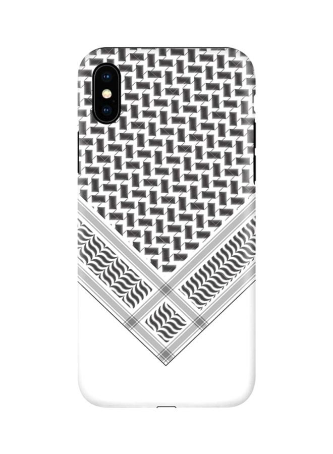 Stylizedd Protective Case Cover For Apple iPhone X/XS White/Black 