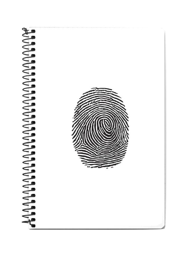 ستايلايزد دفتر بسلك حلزوني مقاس A5 أبيض