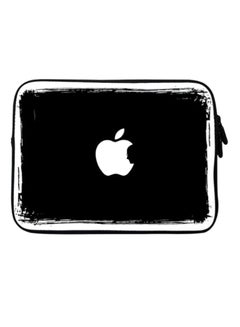 Steve's Apple Designer Sleeve With Strap For Laptops Black/White