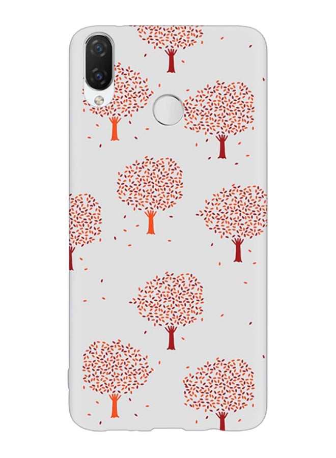 Orange Fall Printed Case Cover For Huawei P Smart Plus Grey/Red
