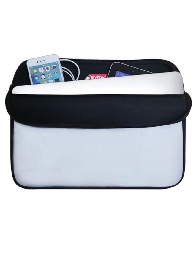 Stylizedd Paper Planes Designer Sleeve With Strap For Laptops Blue/White - Image 4