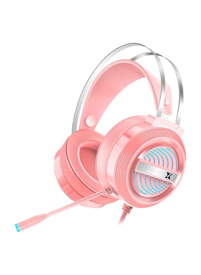 Over-Ear Wired Headphone With Mic Pink/Blue/Silver - v1602328806/N40864897A_1