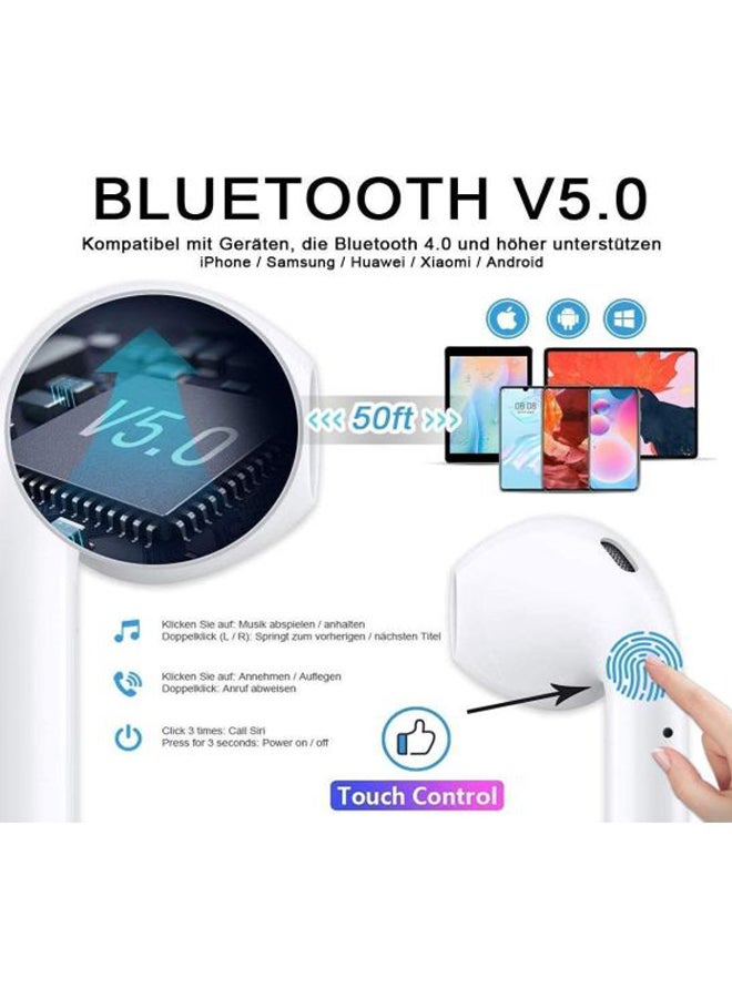 Rock Pow Bluetooth In-Ear Earphones With Mic And Charging Case Black  - Image 4