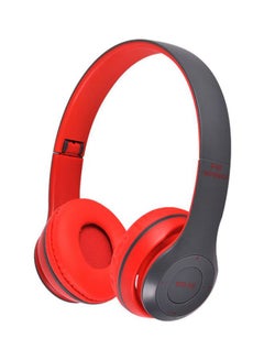 P47 Series Bluetooth Over-Ear Headphones Red/Black