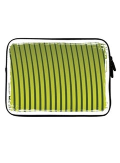 Grassy Blades Printed Sleeve With Strap For Laptops Green