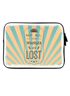 Wanderers Printed Sleeve With Strap For Laptops Multicolour