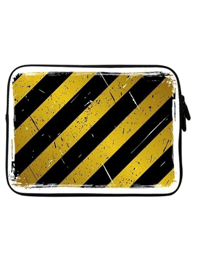 Stylizedd Under Construction Sleeve For Laptops Black/Yellow - Image 1