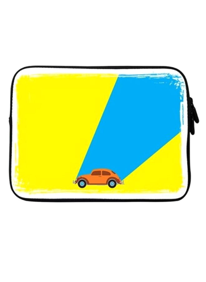 Stylizedd Retro Bug Printed Sleeve For Laptop Yellow/Blue - Image 1