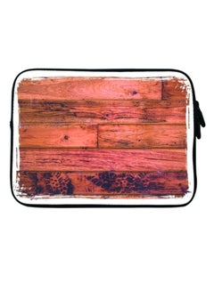 Hardwood Print Sleeve For Laptops Brown