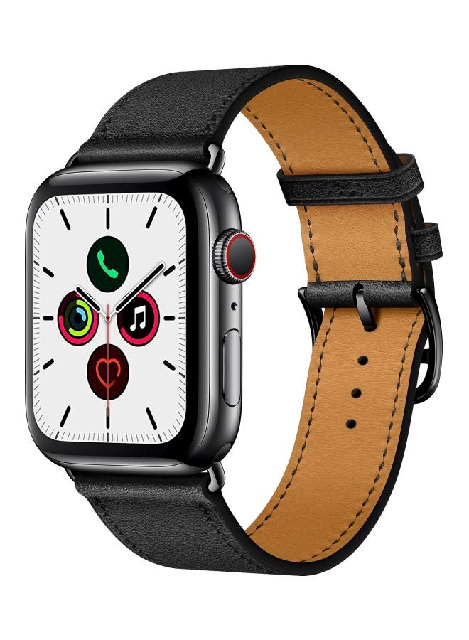 Perfii Replacement Band For Apple Watch Series 5/4/3/2/1 44/42mm Black - Image 1