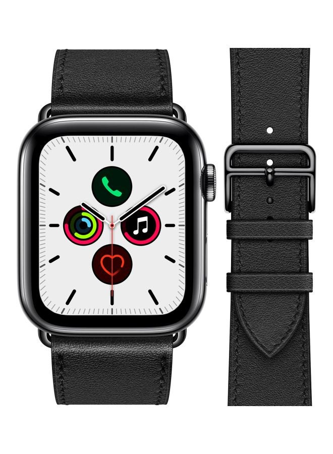 Perfii Replacement Band For Apple Watch Series 5/4/3/2/1 44/42mm Black - Image 2