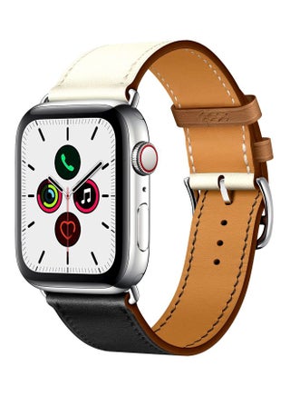 Replacement Band For Apple Watch Series 5/4/3/2/1 40/38mm Black/White - v1602330814/N40954406A_1