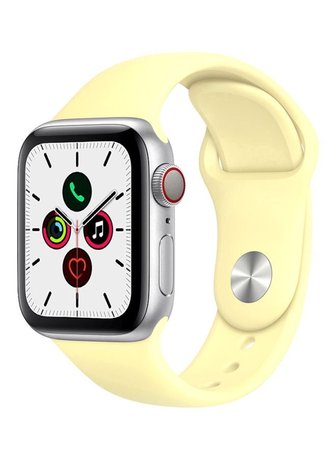 Perfii - Replacement Band For Apple Watch Series 5/4/3/2/1 44/42mm Mellow Yellow - Image 1