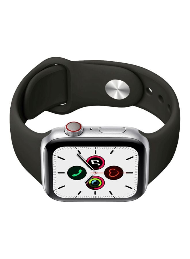 Perfii - Replacement Band For Apple Watch Series 5/4/3/2/1 44/42mm Black - Image 1