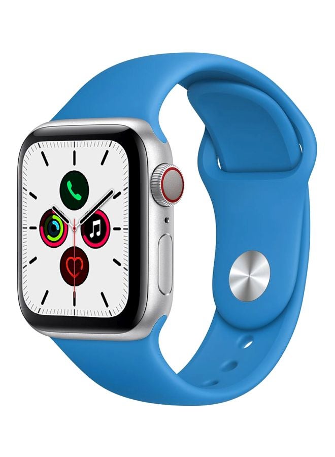 Perfii - Replacement Band For Apple Watch Series 5/4/3/2/1 44/42mm Surf Blue - Image 1