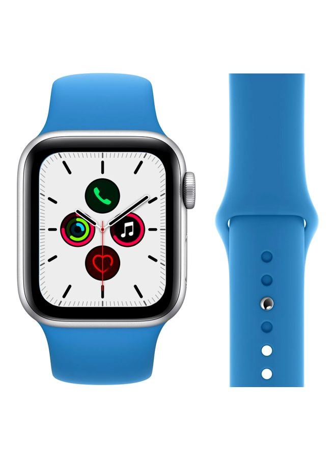 Perfii - Replacement Band For Apple Watch Series 5/4/3/2/1 44/42mm Surf Blue - Image 1