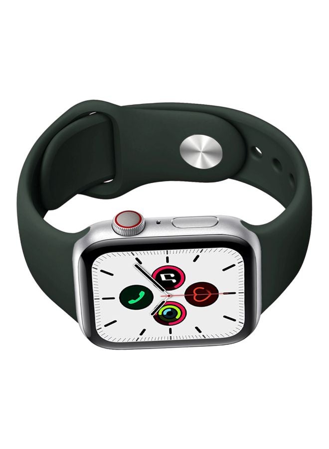 Perfii - Replacement Band For Apple Watch Series 5/4/3/2/1 44/42mm Dark Green - Image 1