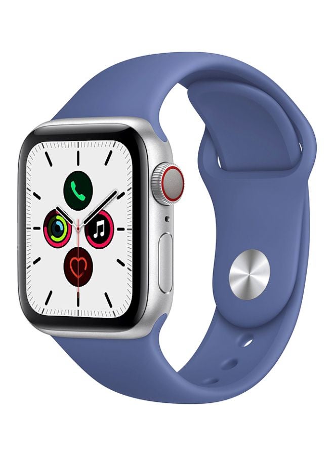 Perfii - Replacement Band For Apple Watch Series 5/4/3/2/1 44/42mm Linen Blue - Image 1
