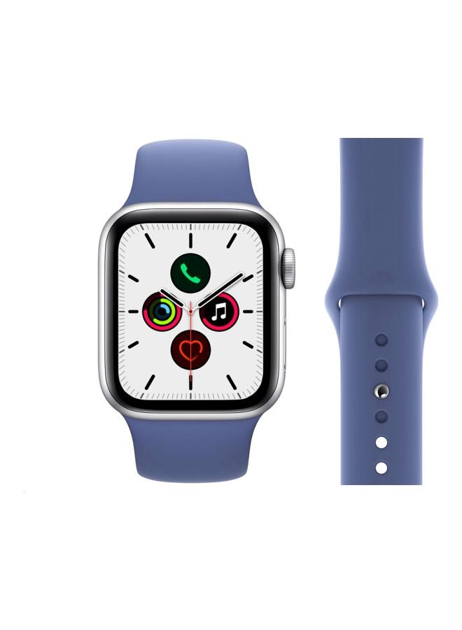 Perfii - Replacement Band For Apple Watch Series 5/4/3/2/1 44/42mm Linen Blue - Image 1