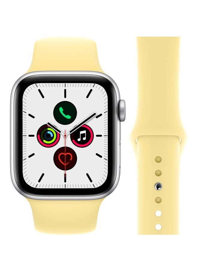 Perfii - Replacement Band For Apple Watch Series 5/4/3/2/1 40/38mm Lemon Yellow - Image 1