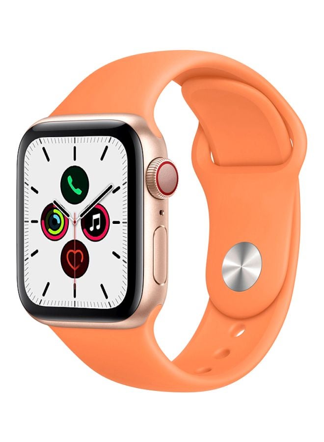 Perfii - Replacement Band For Apple Watch Series 5/4/3/2/1 40/38mm Papaya Orange - Image 1