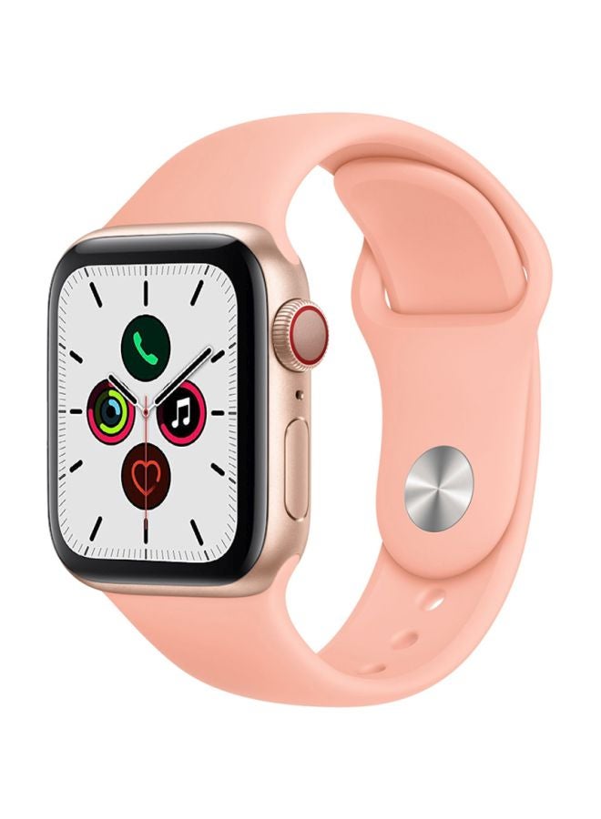 Perfii - Replacement Band For Apple Watch Series 5/4/3/2/1 40/38mm Grapefruit Pink - Image 1