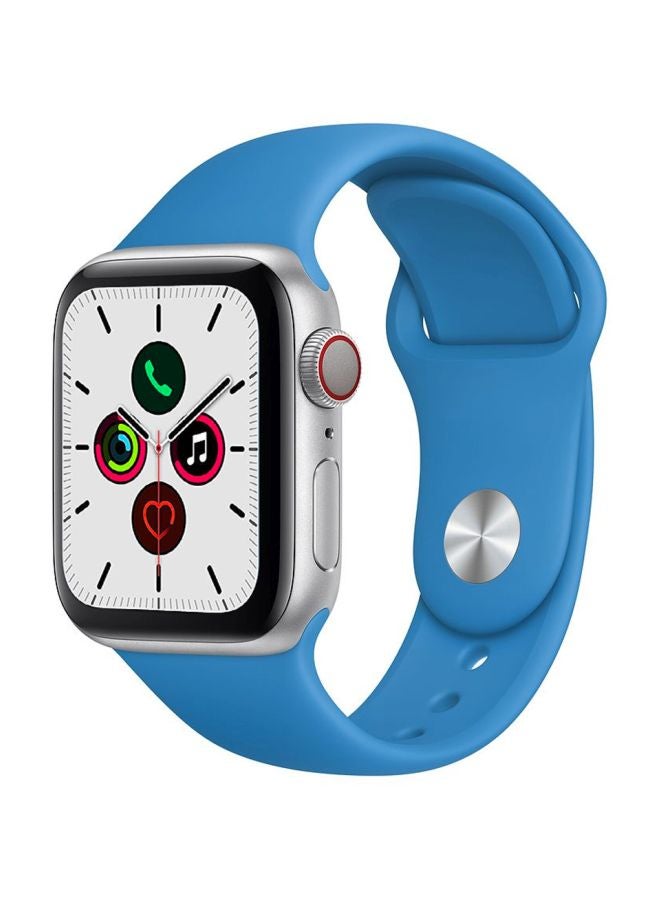 Perfii - Replacement Band For Apple Watch Series 5/4/3/2/1 40/38mm Surf Blue - Image 1