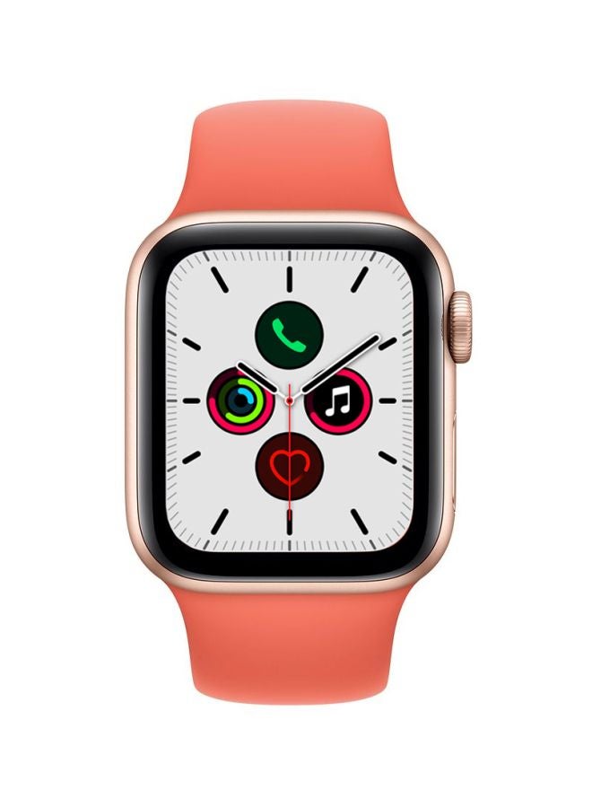 Perfii - Replacement Band For Apple Watch Series 5/4/3/2/1 40/38mm Clementine Orange - Image 1