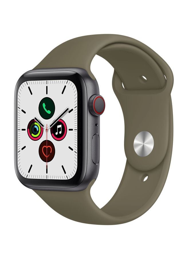 Perfii - Replacement Band For Apple Watch Series 5/4/3/2/1 40/38mm Khaki Green/Silver - Image 1