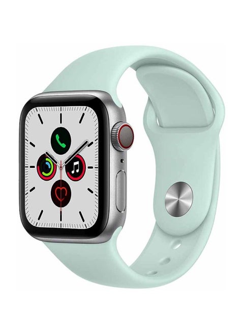 Replacement Band For Apple Watch Series 5/4/3/2/1 40/38mm Seafoam Green/Silver