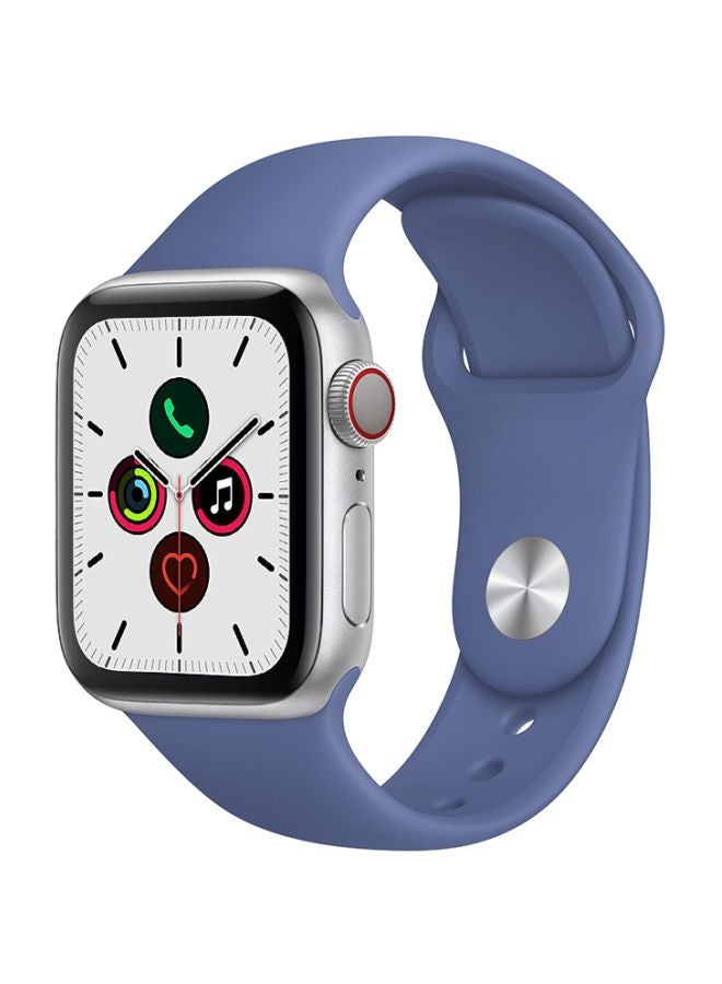 Perfii - Replacement Band For Apple Watch Series 5/4/3/2/1 40/38mm Linen Blue - Image 1