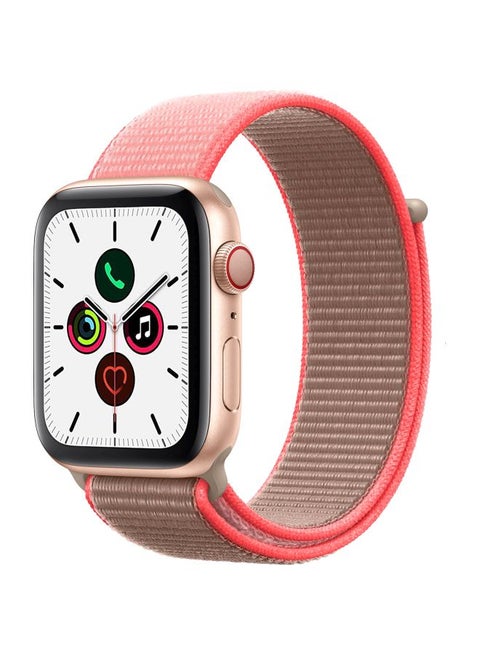 Replacement Band For Apple Watch Series 5/4/3/2/1 44/42mm Brown/Neon Pink