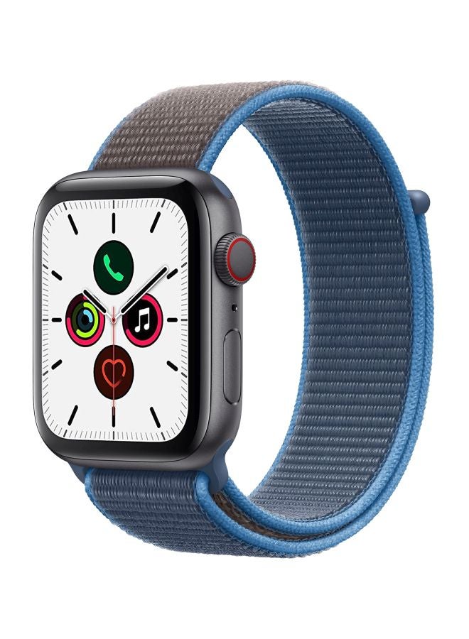 Perfii - Replacement Band For Apple Watch Series 5/4/3/2/1 44/42mm Surf Blue/Brown - Image 1
