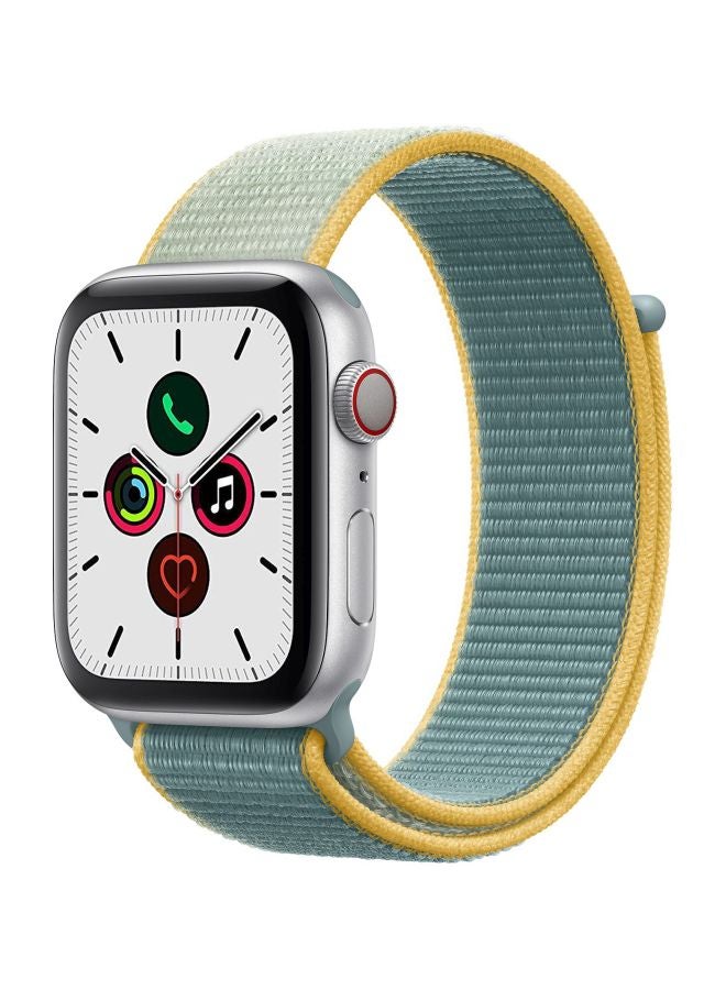 Perfii - Nylon Replacement Band For Apple Watch Series 5/4/3/2/1 Blue/Yellow - Image 1