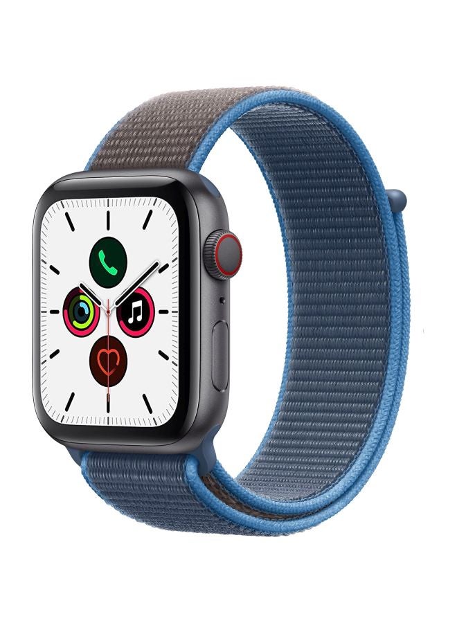 Perfii - Replacement Band For Apple Watch Series 5/4/3/2/1 40/38mm Brown/Surf Blue - Image 1