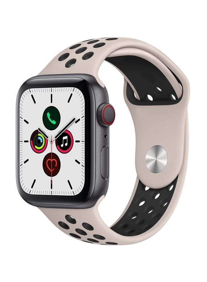 Perfii - Replacement Band For Apple Watch Series 5/4/3/2/1 44/42mm Pink Sand /Black - Image 1