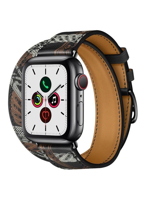 Double Tour Replacement Band For Apple Watch Series 5/4/3/2/1 40/38mm Black/White/Brown