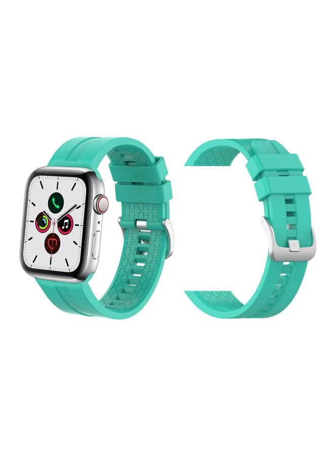Perfii - Replacement Band For Apple Watch Series 5/4/3/2/1 44/42mm Green - Image 1