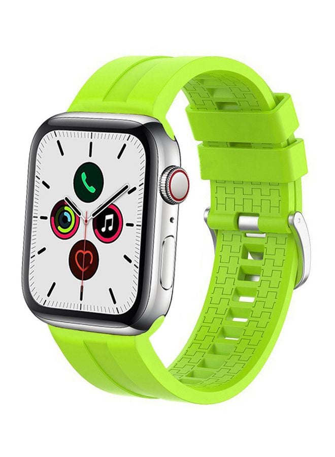Perfii - Replacement Band For Apple Watch Series 5/4/3/2/1 44/42mm Neon Green - Image 1