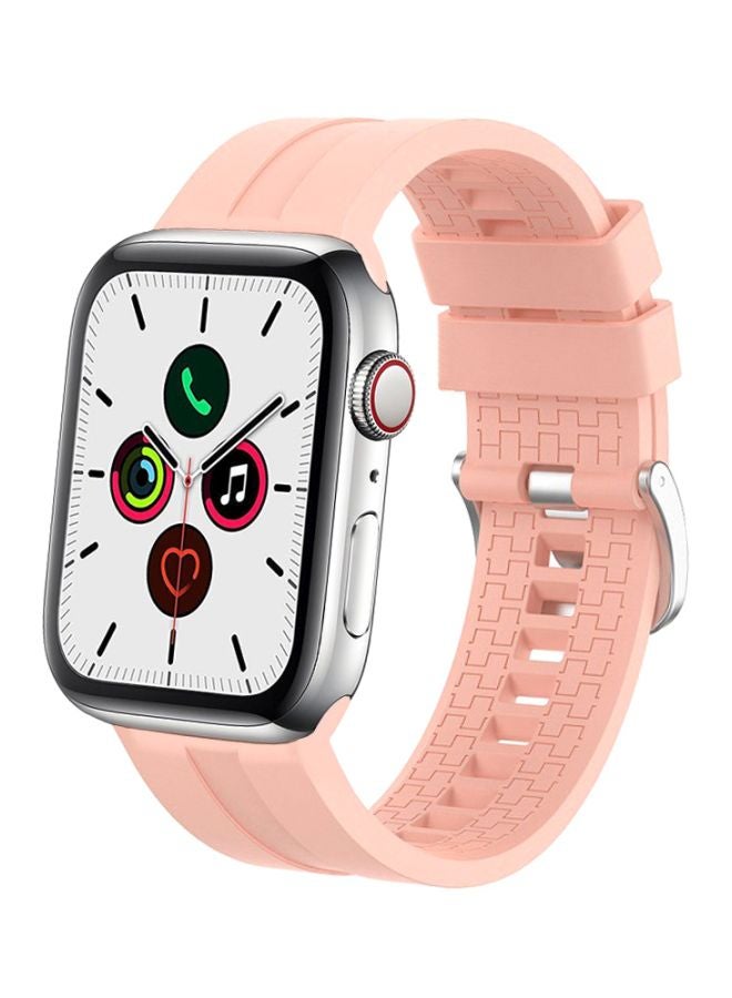 Perfii - Replacement Band For Apple Watch Series 5/4/3/2/1 44/42mm Pink - Image 1