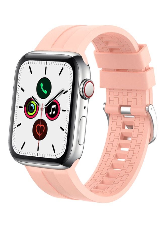 Perfii - Replacement Band For Apple Watch Series 5/4/3/2/1 40/38mm Pink - Image 1