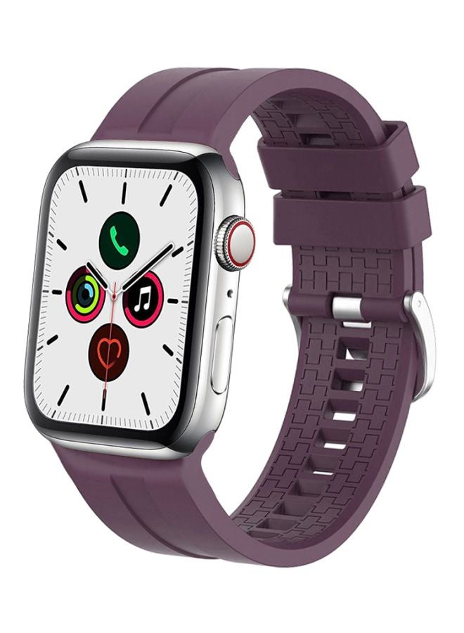 Perfii - Replacement Band For Apple Watch Series 5/4/3/2/1 40/38mm Purple - Image 1