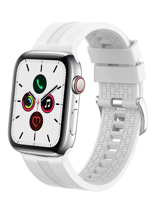Perfii - Replacement Band For Apple Watch Series 5/4/3/2/1 40/38mm White - Image 1