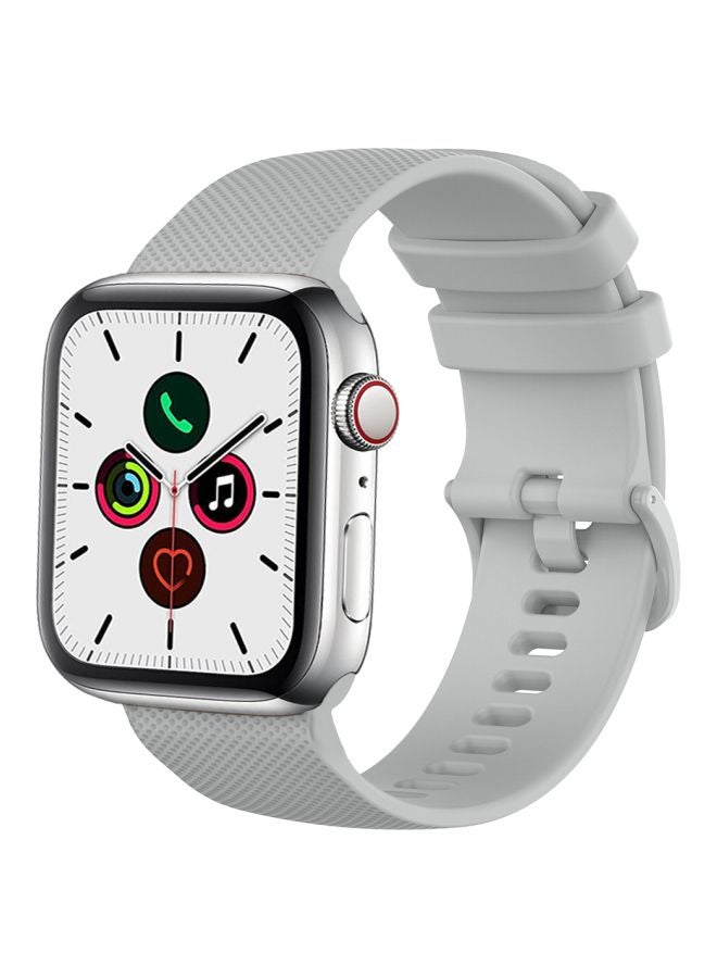 Perfii - Matrix Replacement Band For Apple Watch Series 5/4/3/2/1 44/42mm Grey - Image 1