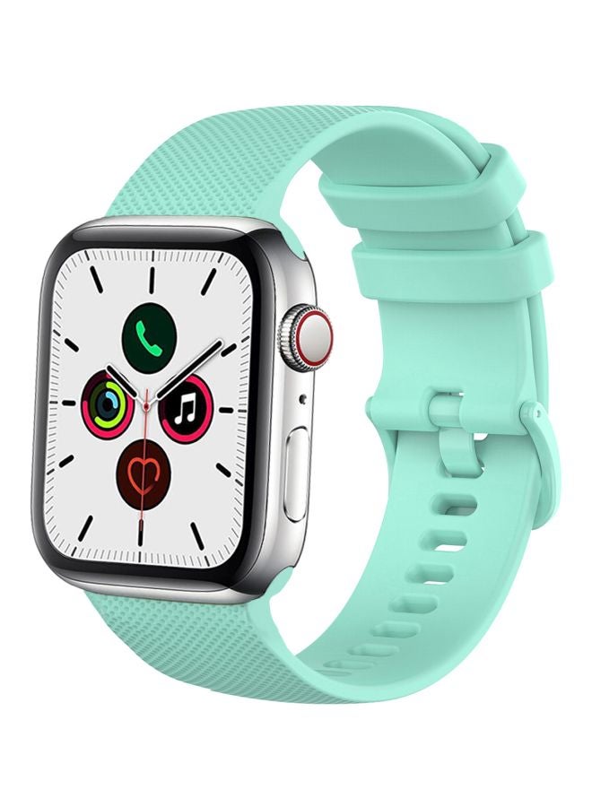 Perfii - Matrix Replacement Band For Apple Watch Series 5/4/3/2/1 44/42mm Turquoise Green - Image 1
