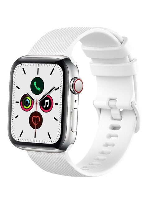 Matrix Replacement Band For Apple Watch Series 5/4/3/2/1 44/42mm White
