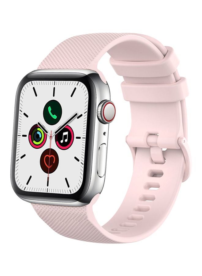 Perfii - Matrix Replacement Band For Apple Watch Series 5/4/3/2/1 40/38mm Light Pink - Image 1