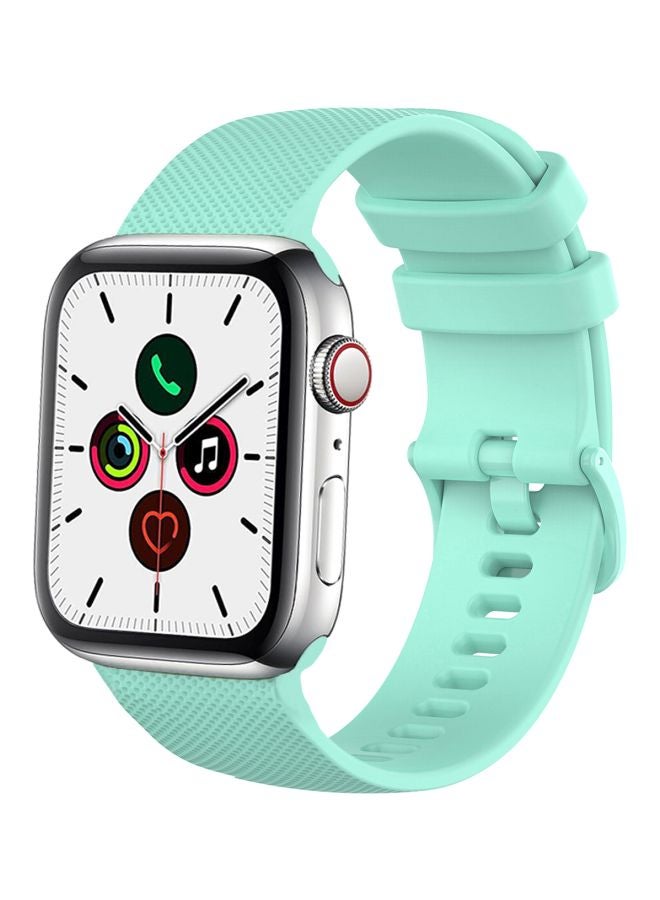 Perfii - Matrix Replacement Band For Apple Watch Series 5/4/3/2/1 40/38mm Turquoise Green - Image 1